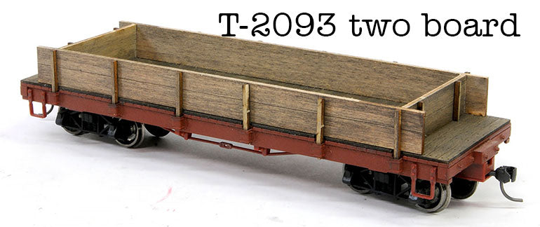 Laser Cut Flat Car Gon Conversions for Bachmann 18' and 24' standard On30 flat cars..
