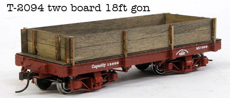 Laser Cut Flat Car Gon Conversions for Bachmann 18' and 24' standard On30 flat cars..