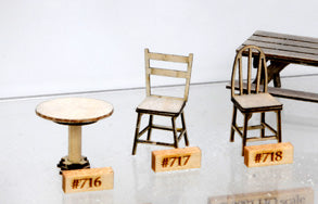 Cafe Bar Tables, round, 4ea, #716