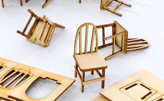 Bent Back Chairs, 8 ea - #718